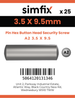 Simfix product label - 9110A235009-D