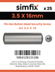 Simfix product label - 9110A235016-D