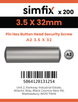 Simfix product label - 9110A235032-T