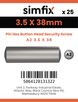 Simfix product label - 9110A235038-D