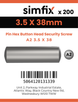Simfix product label - 9110A235038-T