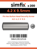 Simfix product label - 9110A242009-T
