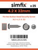 Simfix product label - 9110A242032-D