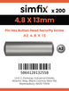 Simfix product label - 9110A248013-T