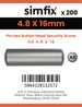 Simfix product label - 9110A248016-T