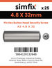 Simfix product label - 9110A248032-D