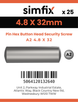 Simfix product label - 9110A248032-D