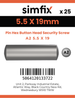 Simfix product label - 9110A255019-D