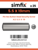 Simfix product label - 9110A255019-D