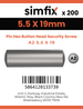 Simfix product label - 9110A255019-T
