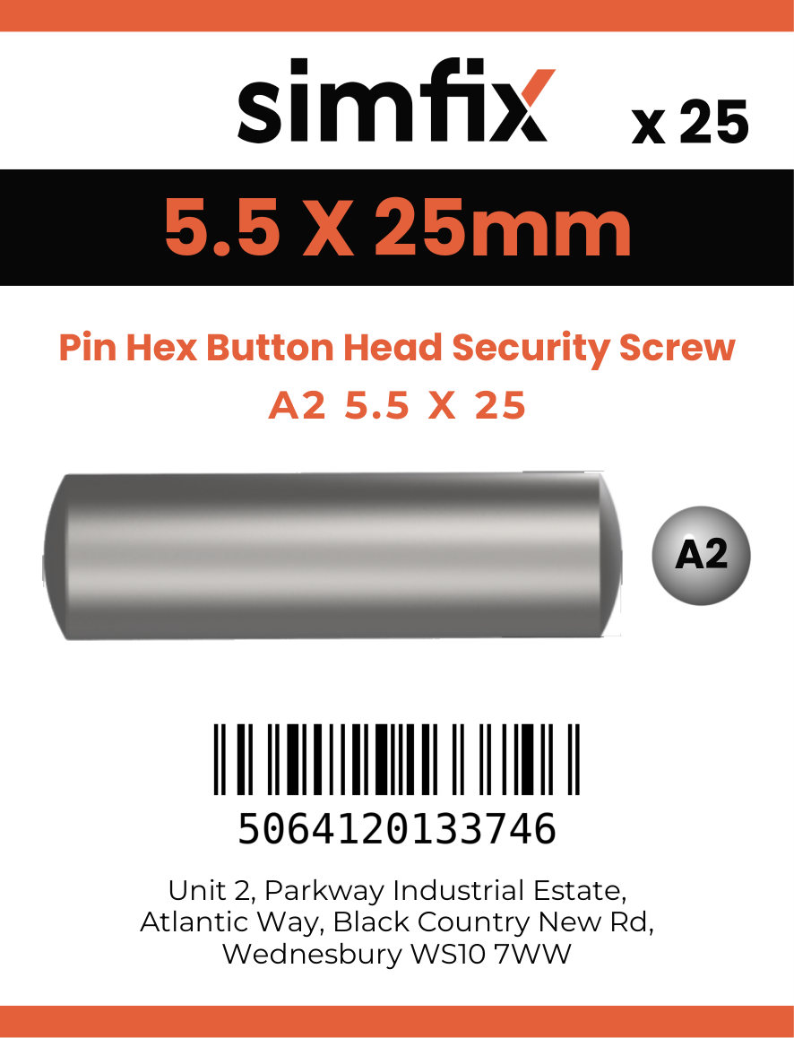 Simfix product label - 9110A255025-D