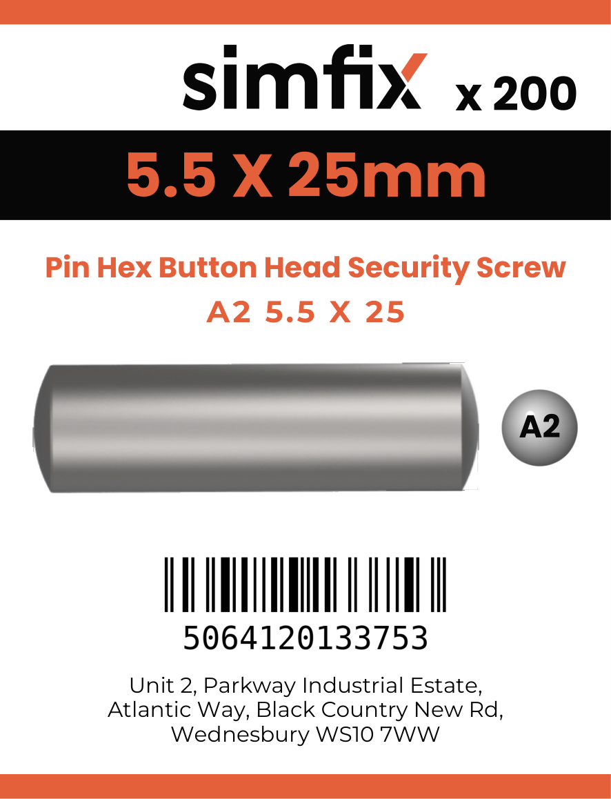 Simfix product label - 9110A255025-T