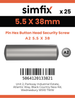 Simfix product label - 9110A255038-D