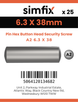 Simfix product label - 9110A263038-D