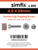 Simfix product label - 912A248038TAP-T