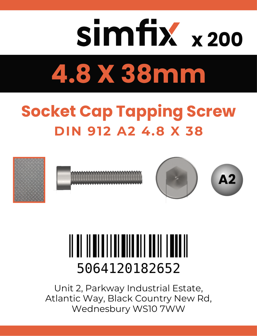 Simfix product label - 912A248038TAP-T