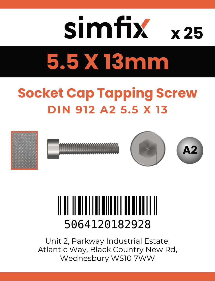 Simfix product label - 912A255013TAP-D