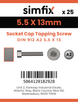 Simfix product label - 912A255013TAP-D