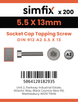 Simfix product label - 912A255013TAP-T