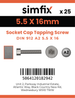 Simfix product label - 912A255016TAP-D