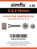 Simfix product label - 912A255016TAP-D