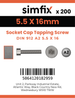 Simfix product label - 912A255016TAP-T