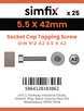 Simfix product label - 912A255042TAP-D