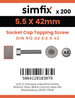 Simfix product label - 912A255042TAP-T