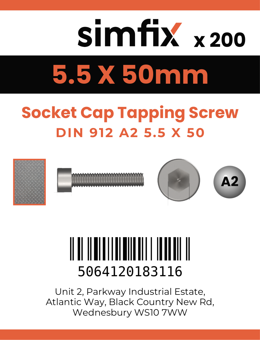 Simfix product label - 912A255050TAP-T