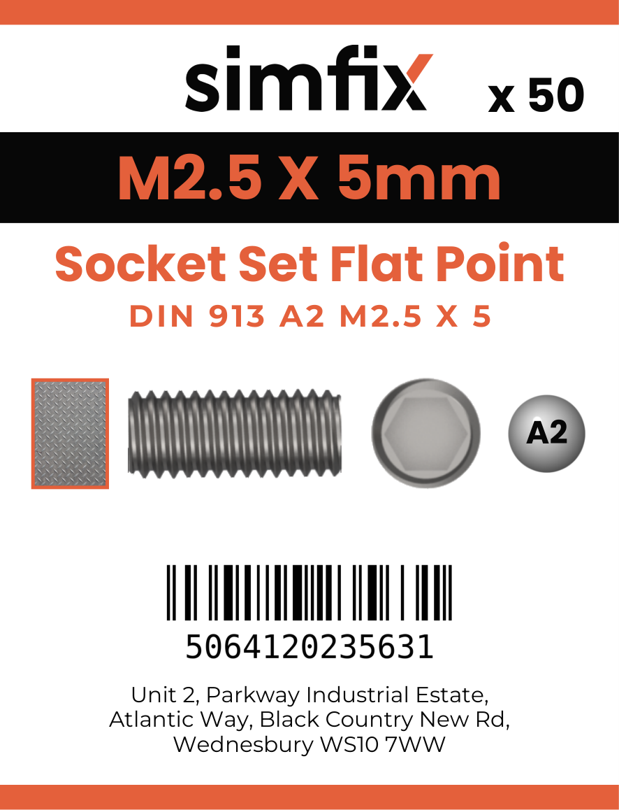 Simfix product label - 913A2025005-T