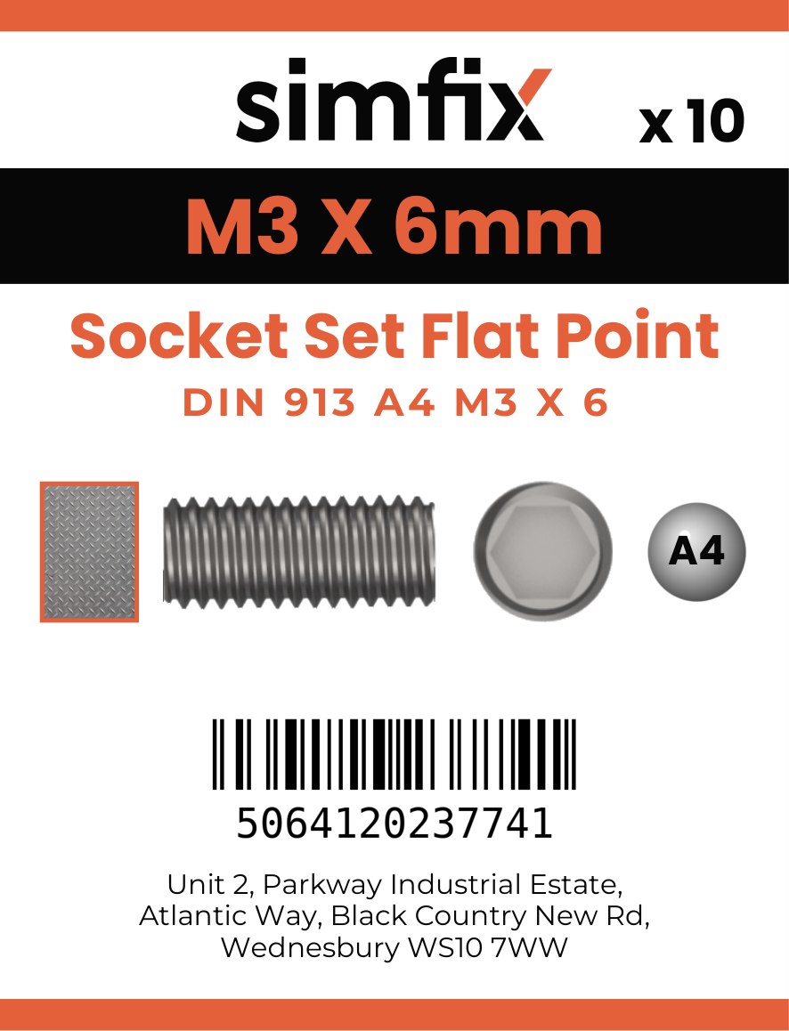 Simfix product label - 913A403006-D