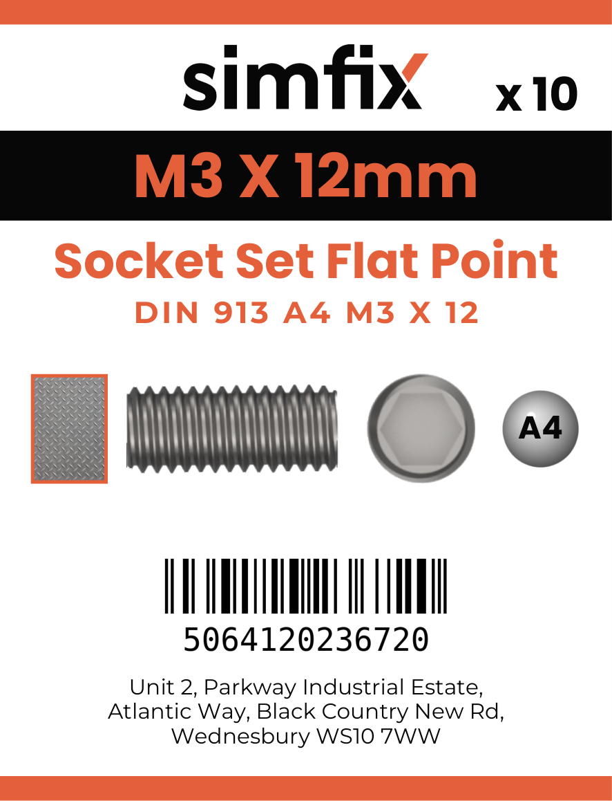 Simfix product label - 913A403012-D