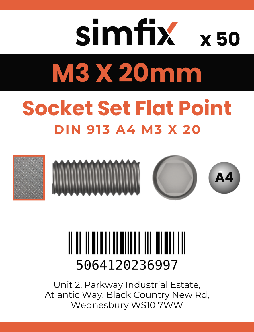 Simfix product label - 913A403020-T
