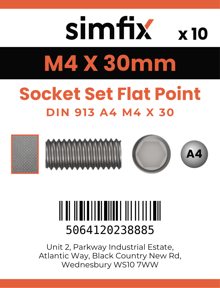 Simfix product label - 913A404030-D