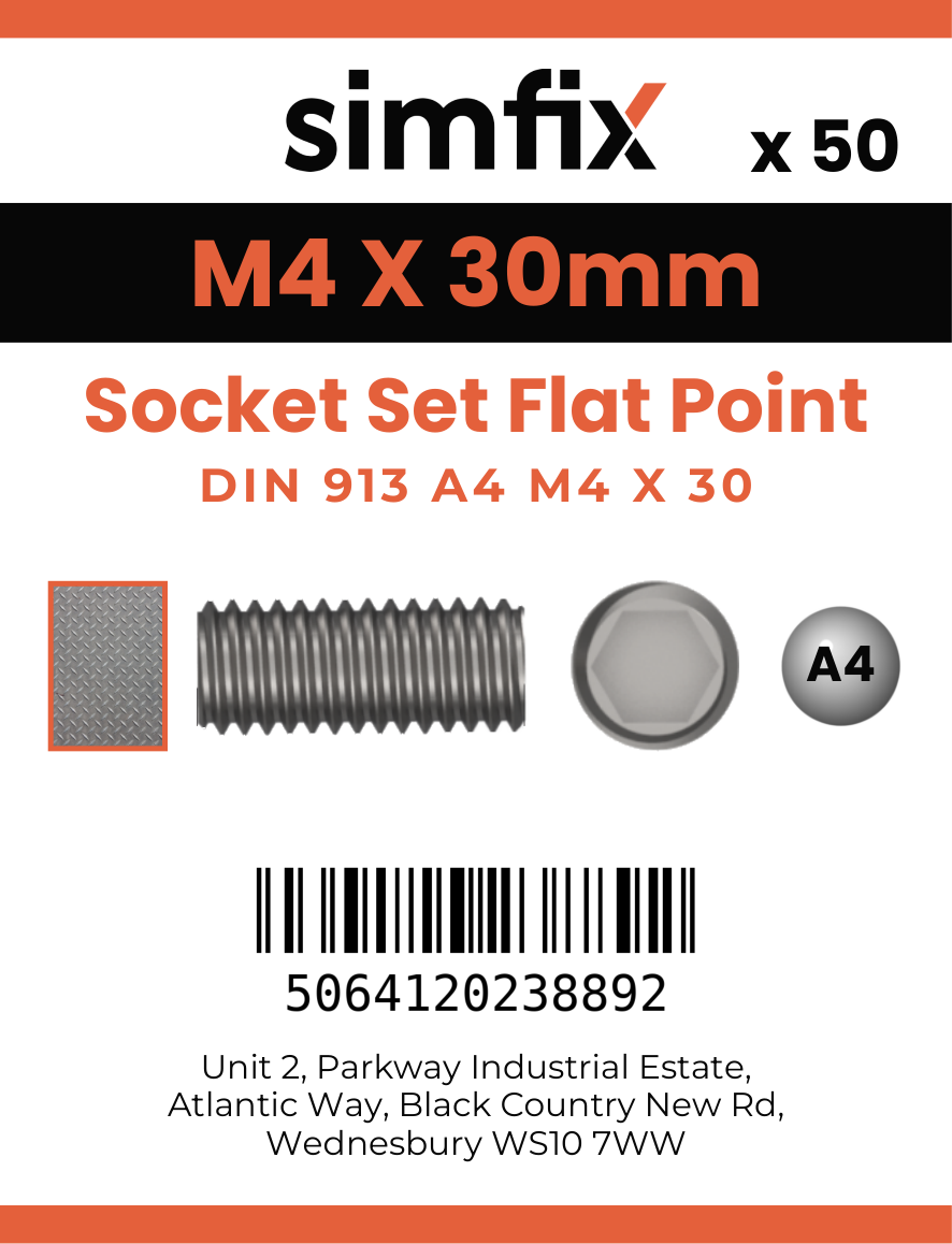 Simfix product label - 913A404030-T