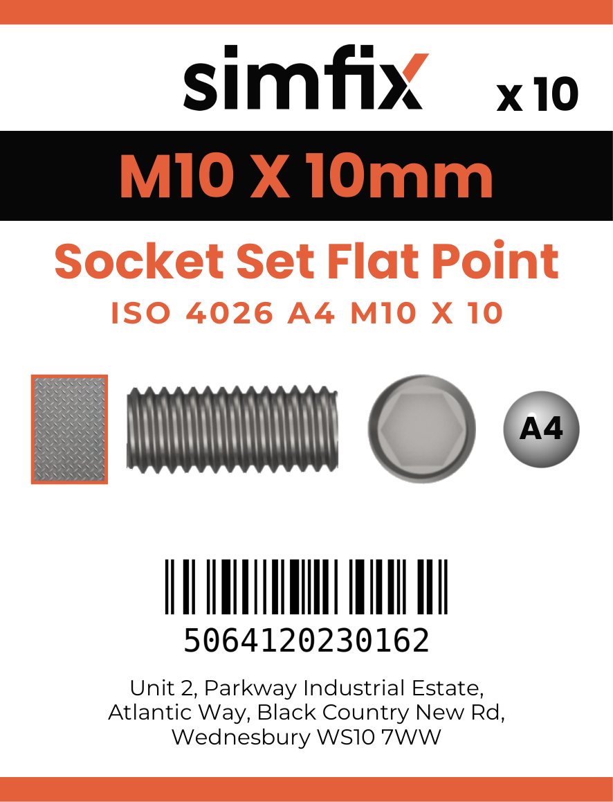Simfix product label - 913A410010-D