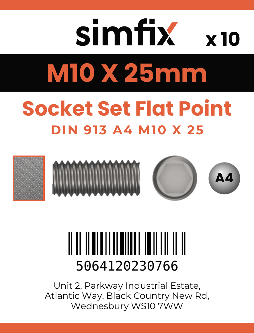 Simfix product label - 913A410025-D