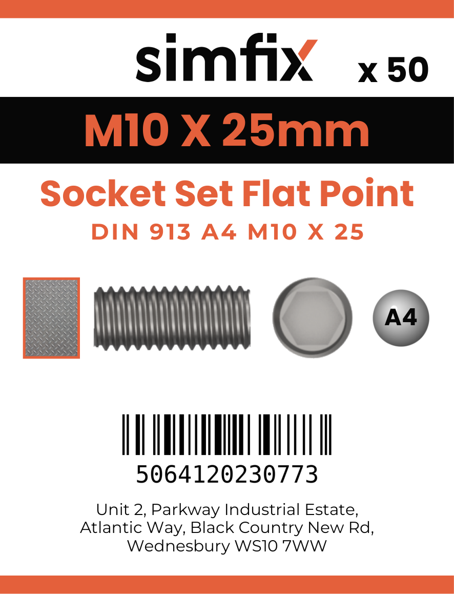 Simfix product label - 913A410025-T