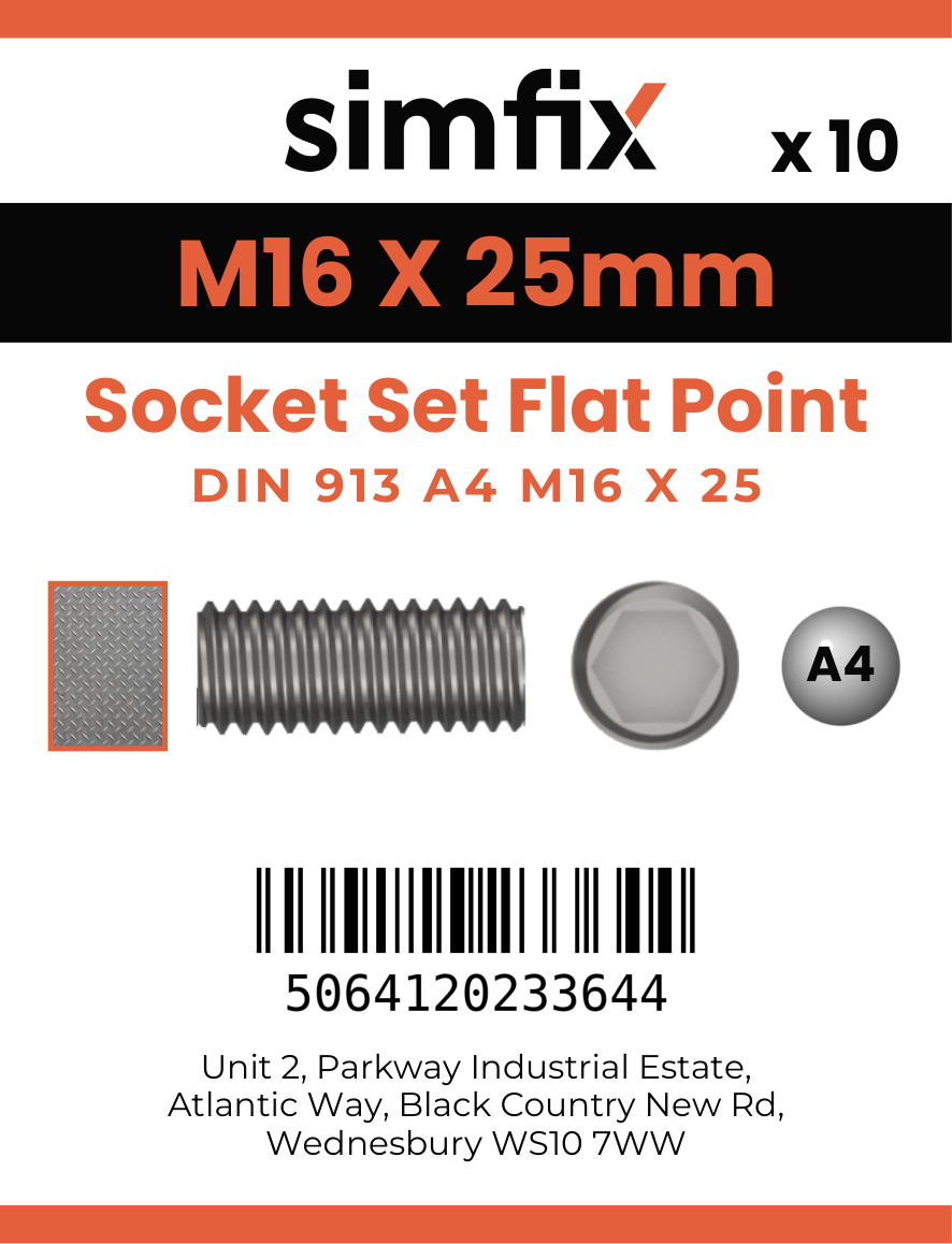 Simfix product label - 913A416025-D