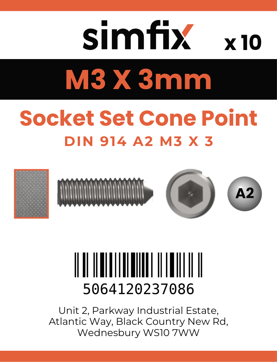 Simfix product label - 914A203003-D