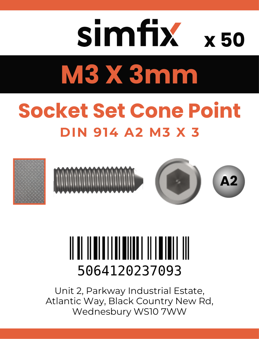 Simfix product label - 914A203003-T