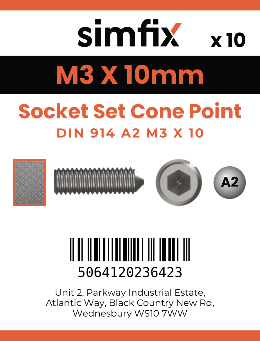 Simfix product label - 914A203010-D