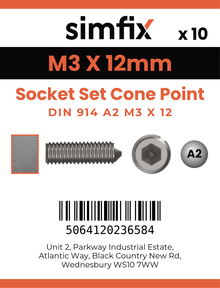 Simfix product label - 914A203012-D