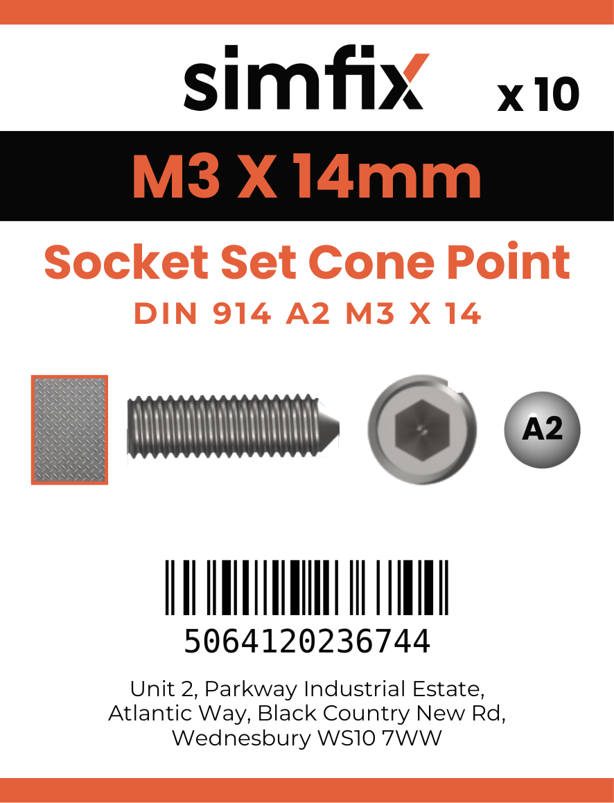 Simfix product label - 914A203014-D