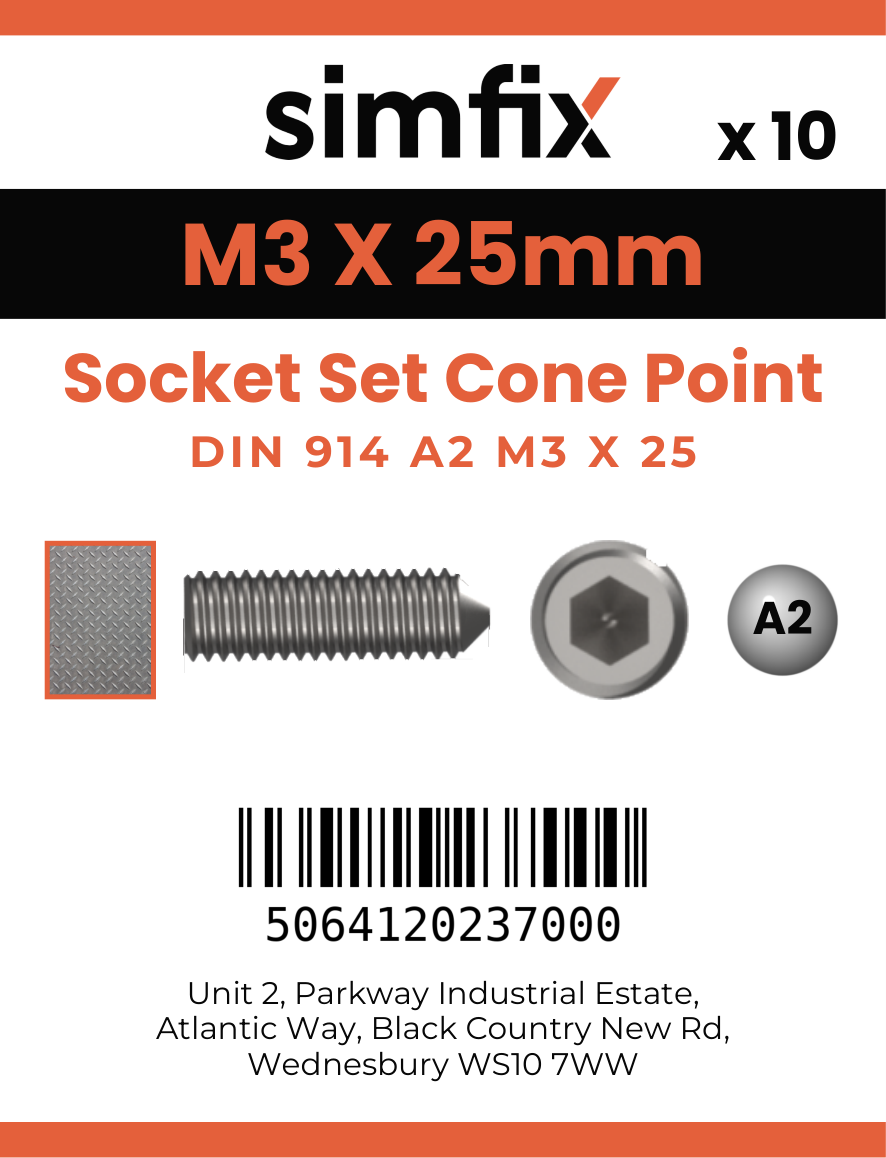 Simfix product label - 914A203025-D