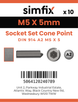 Simfix product label - 914A205005-D
