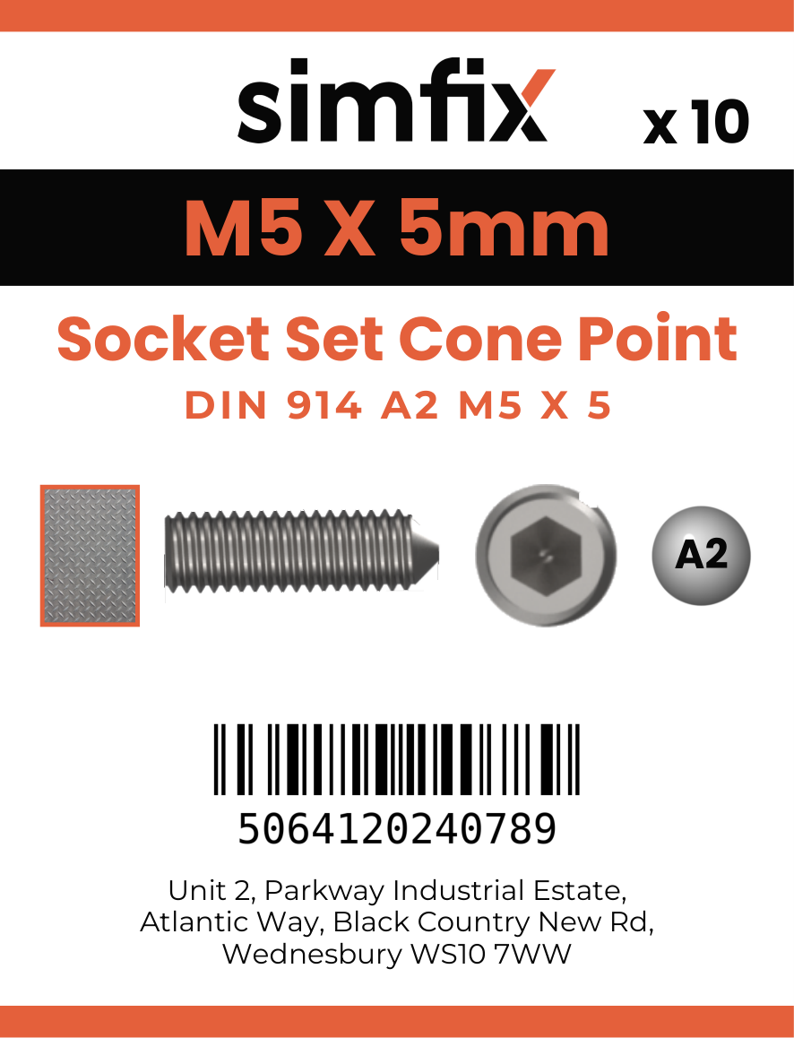 Simfix product label - 914A205005-D