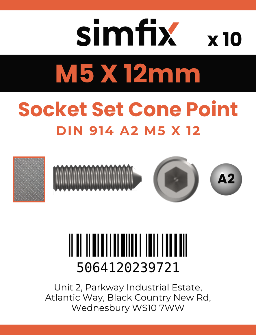 Simfix product label - 914A205012-D