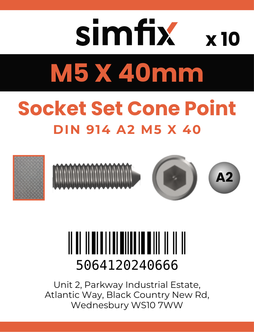 Simfix product label - 914A205040-D