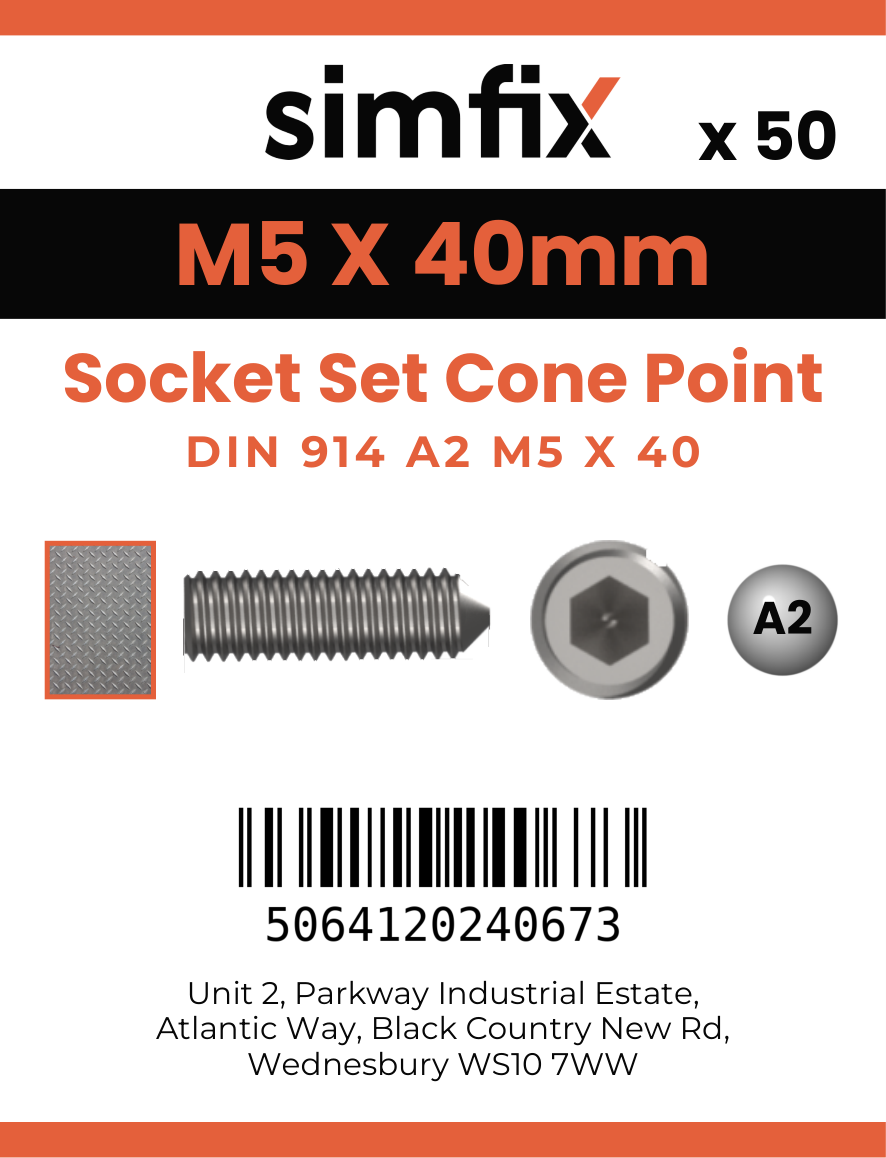 Simfix product label - 914A205040-T